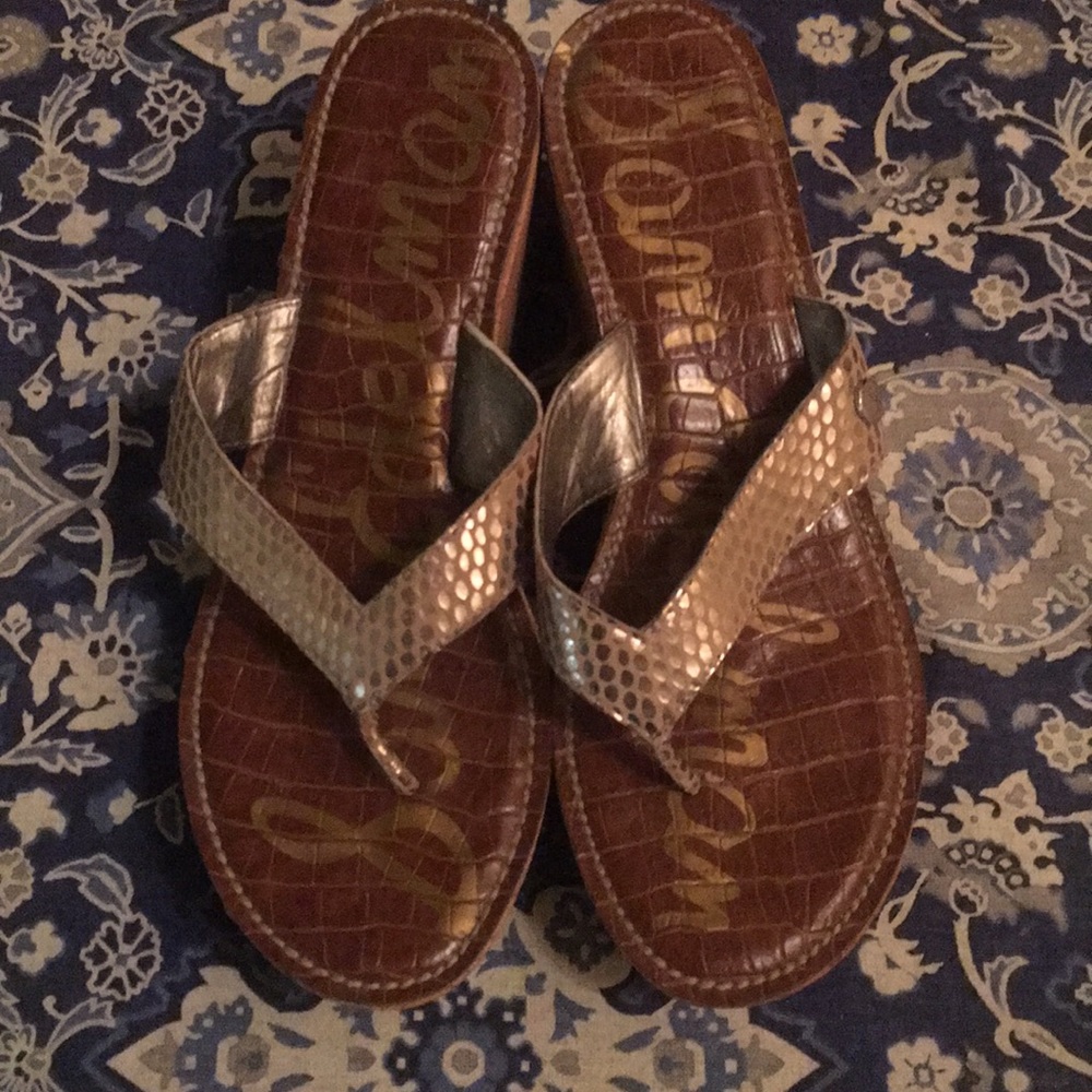 Sam Edelman wedge thongs